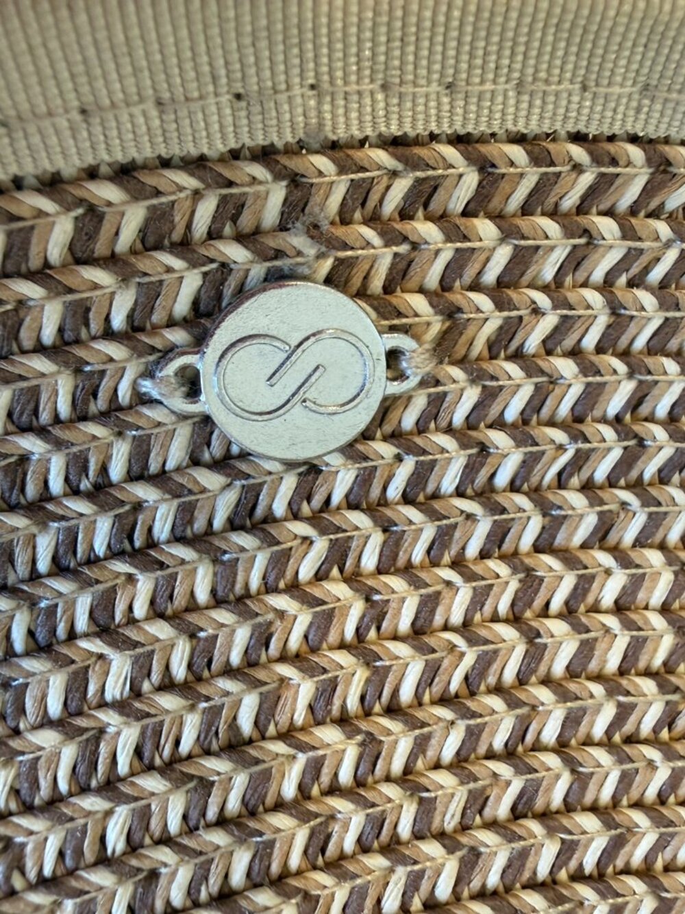 CALIA Sedona Hat Natural/Brown Straw Wide Brim Sun Hat NWT - Picture 3 of 13